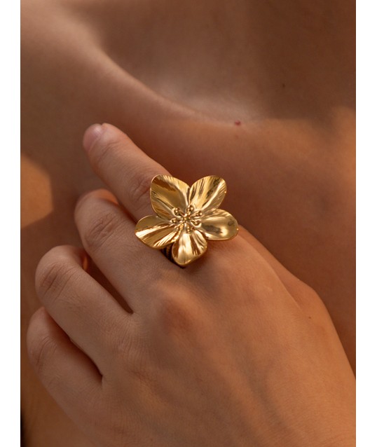 BAGUE GROSSE FLEUR