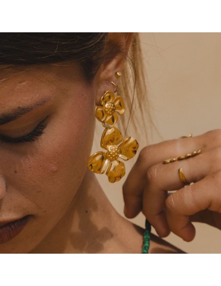 BOUCLES D'OREILLE FLEURS