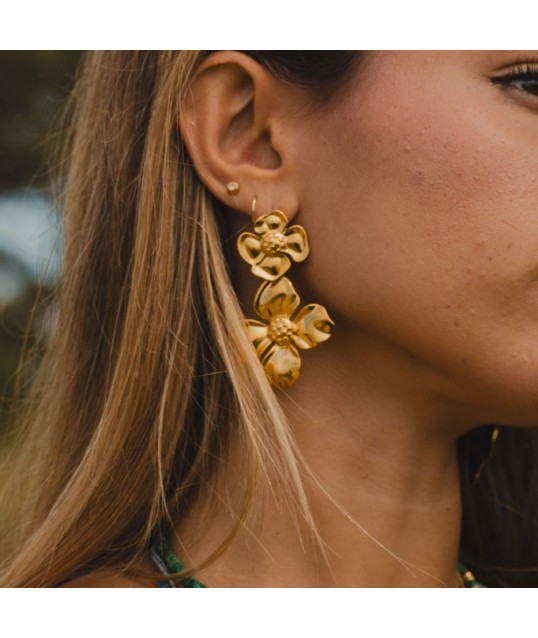 BOUCLES D'OREILLE FLEURS