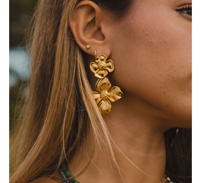 BOUCLES D'OREILLE FLEURS