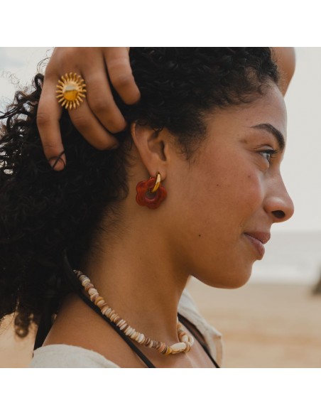 BOUCLES D'OREILLE FLEURS