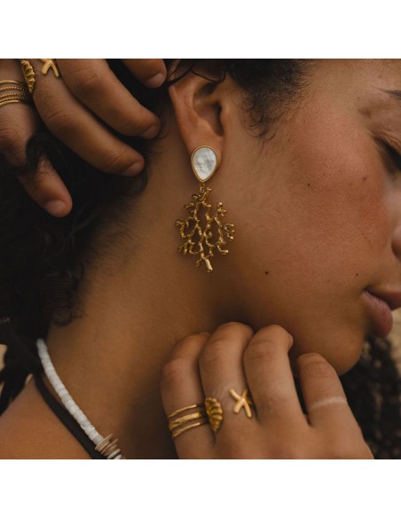 BOUCLES D'OREILLE CORAIL