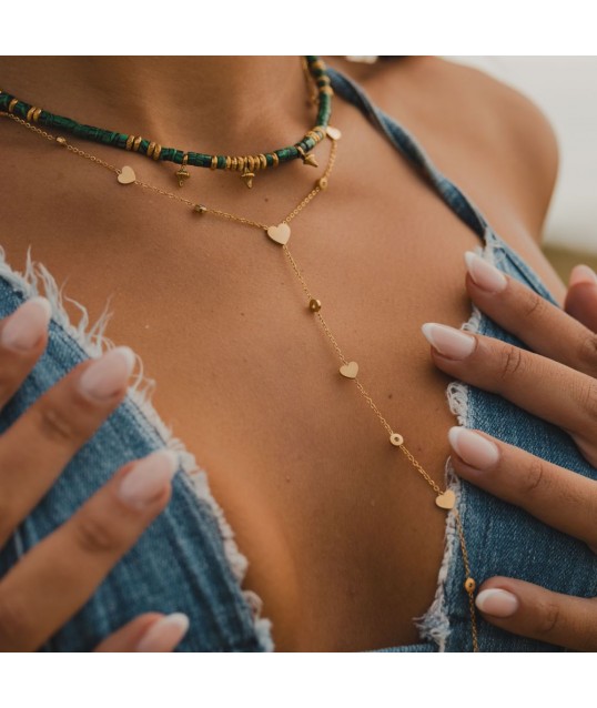 COLLIER CRAVATE COEUR 2