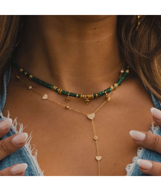 COLLIER HEISHI MALACHITE 2