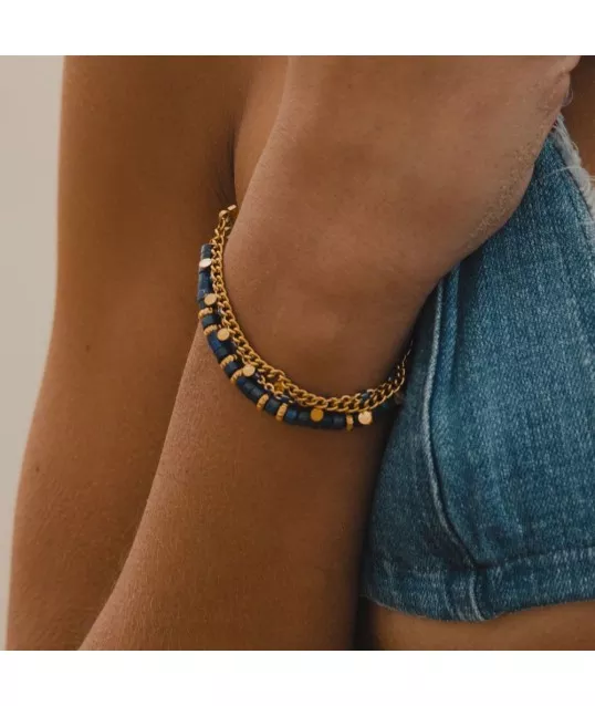 BRACELET HEISHI LAPIS 2