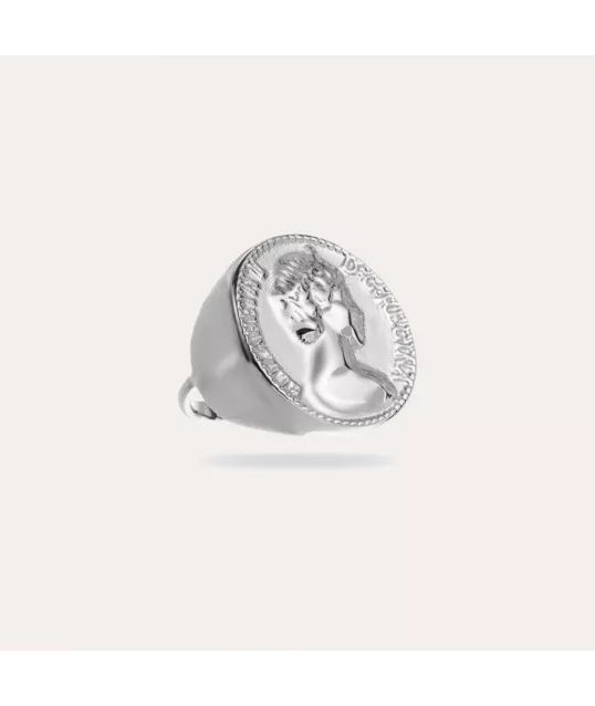 BAGUE ELISABETH ARGENTÉE