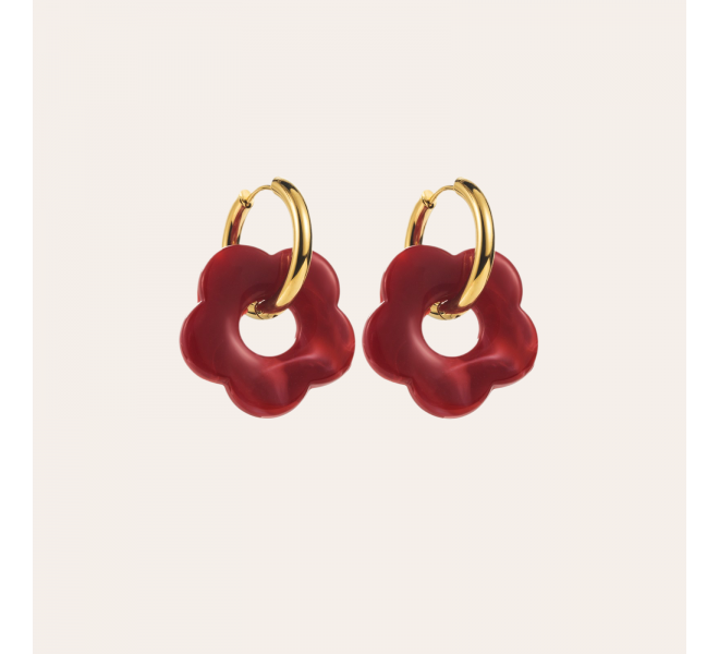 BOUCLES D'OREILLE FLEUR