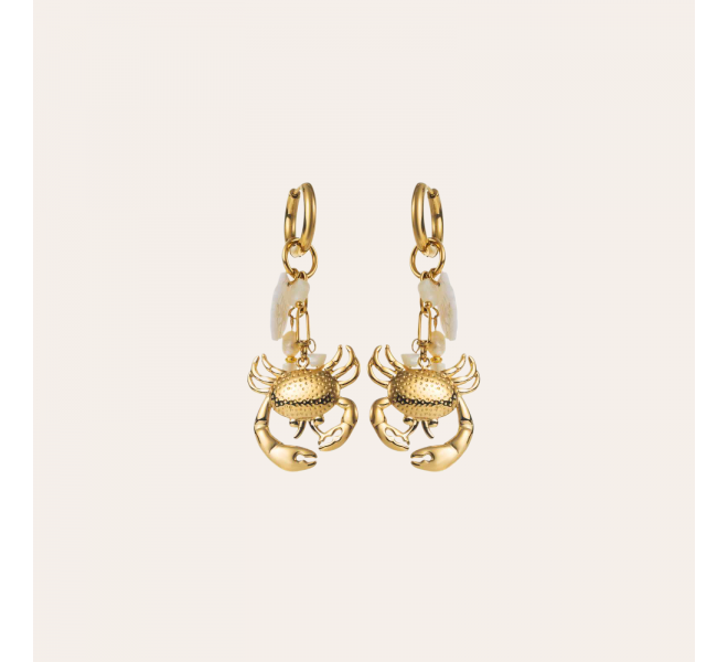 BOUCLES D'OREILLE CRABE