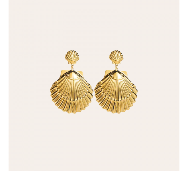 BOUCLES D'OREILLE COQUILLAGE