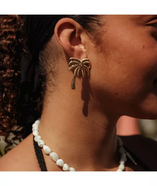 BOUCLES D'OREILLE PALMIERS 2