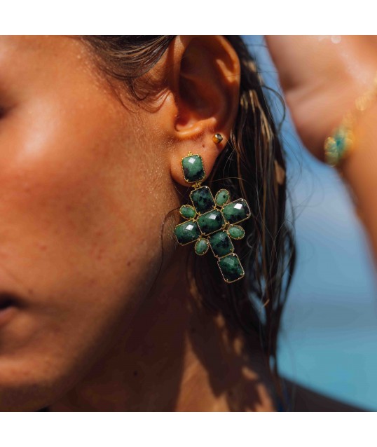 BOUCLES D'OREILLE CROIX