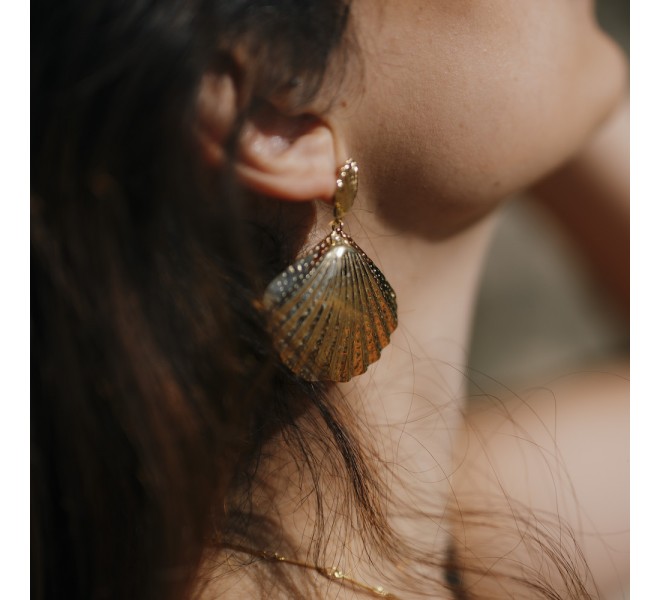 BOUCLES D'OREILLE COQUILLAGE