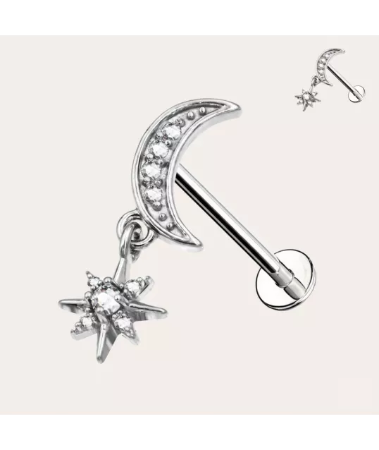 PIERCING LABRET ASTRES