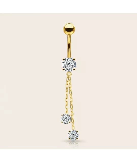 PIERCING NOMBRIL CHAINE