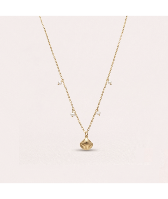 COLLIER COQUILLAGE ET NACRE