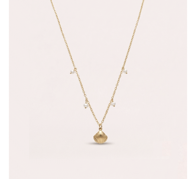 COLLIER COQUILLAGE ET NACRE