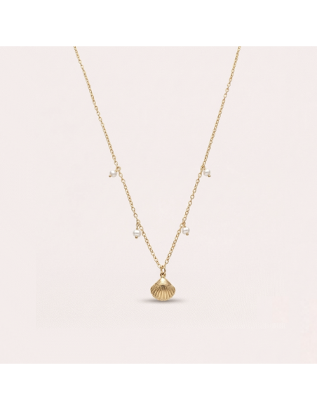 COLLIER COQUILLAGE ET NACRE