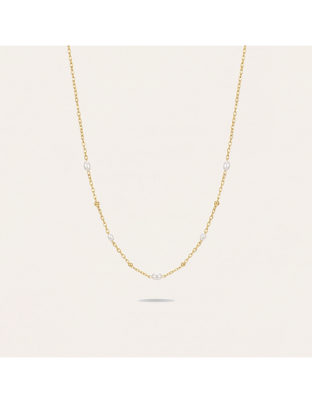 COLLIER FIN NACRE