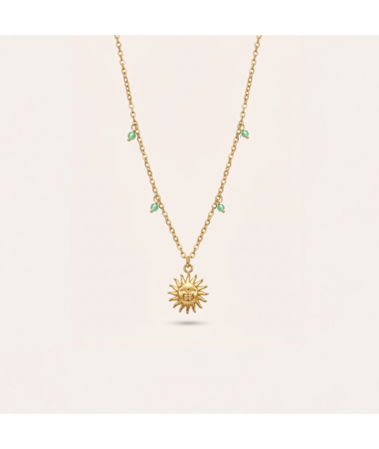 COLLIER SOLEIL AVENTURINE