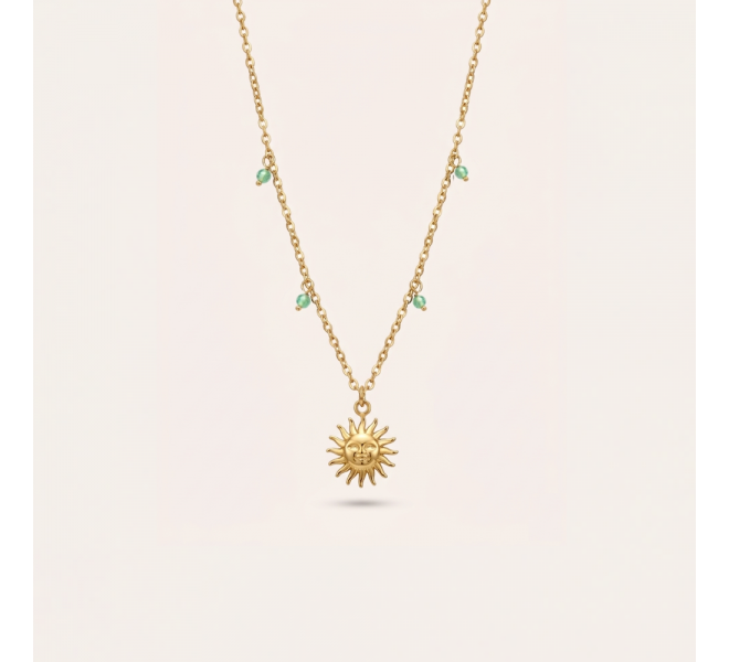 COLLIER SOLEIL AVENTURINE