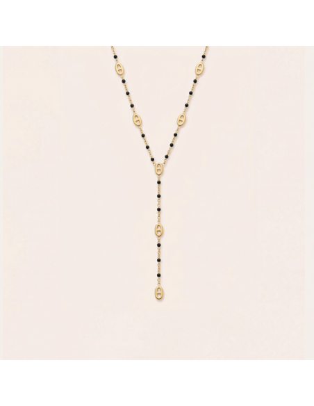 COLLIER CRAVATE NOIR
