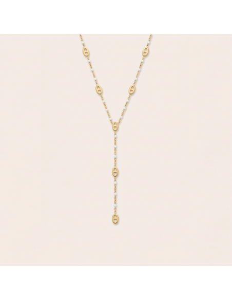 COLLIER CRAVATE BLANC