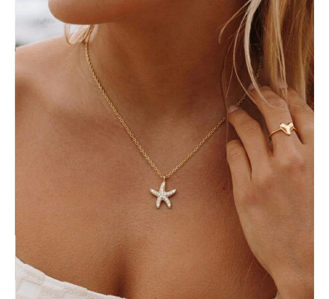COLLIER ETOILE STRASS
