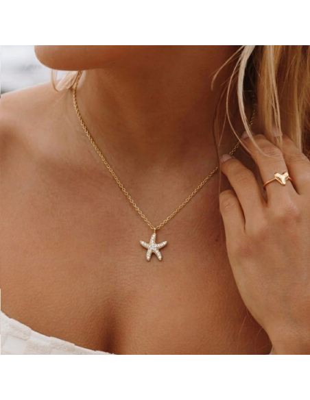 COLLIER ETOILE STRASS