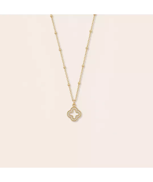COLLIER TREFLE STRASS