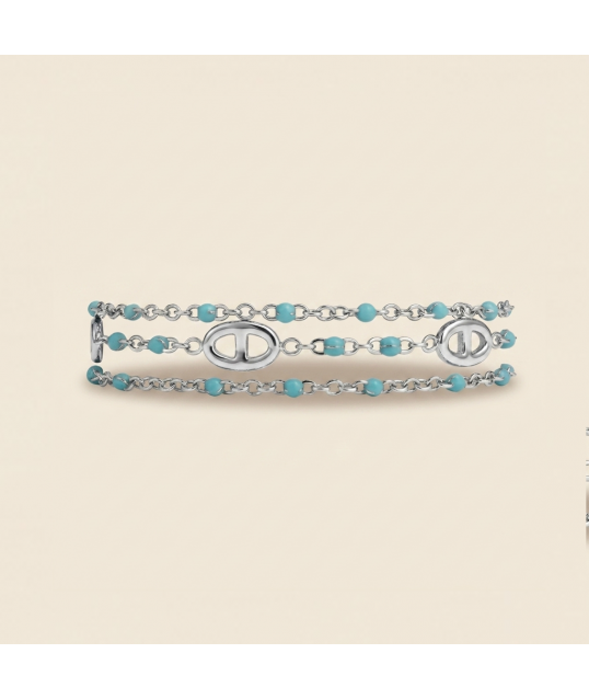BRACELET MULTI MARIN ARGENTÉ