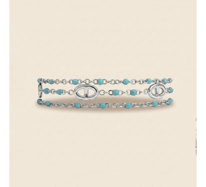 BRACELET MULTI MARIN ARGENTÉ