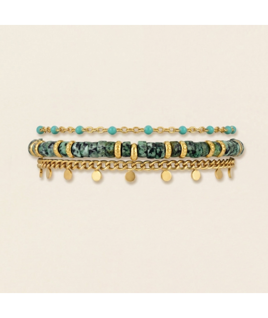 BRACELET HEISHI TURQUOISE