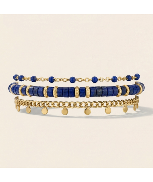 BRACELET HEISHI LAPIS