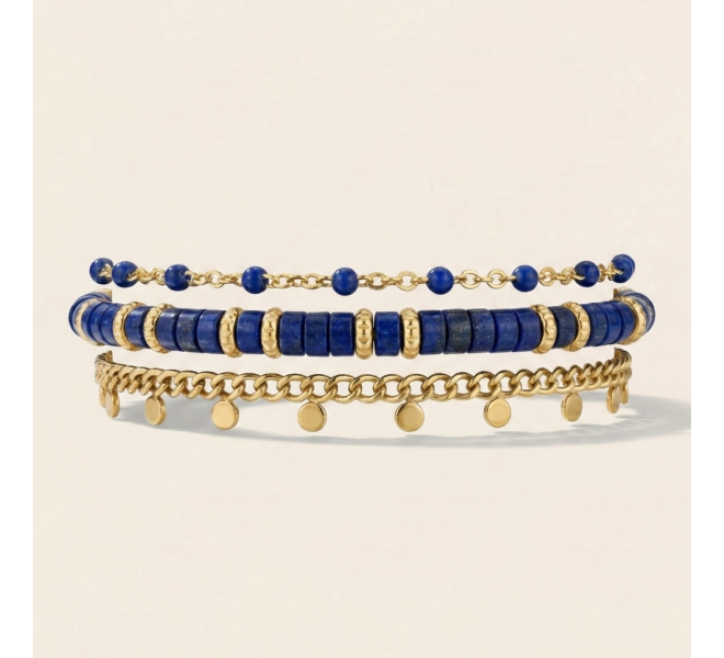 BRACELET HEISHI LAPIS