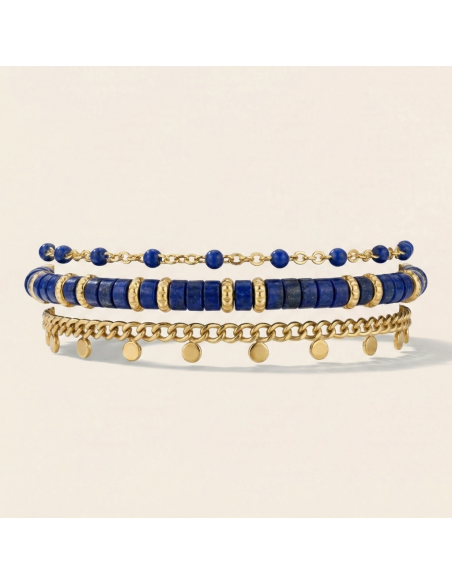 BRACELET HEISHI LAPIS