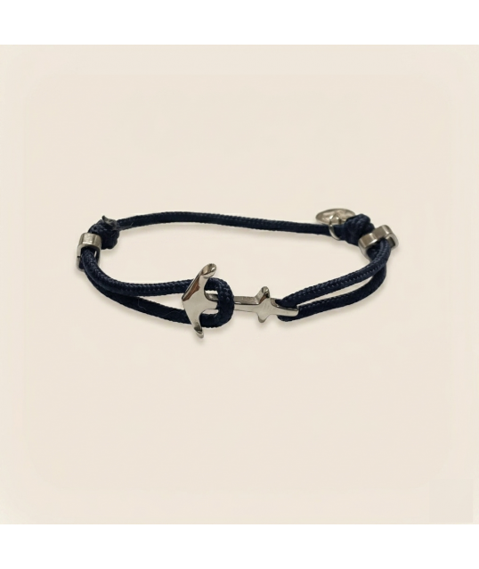 BRACELET ANCRE BLEU