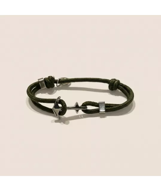 BRACELET ANCRE KAKI