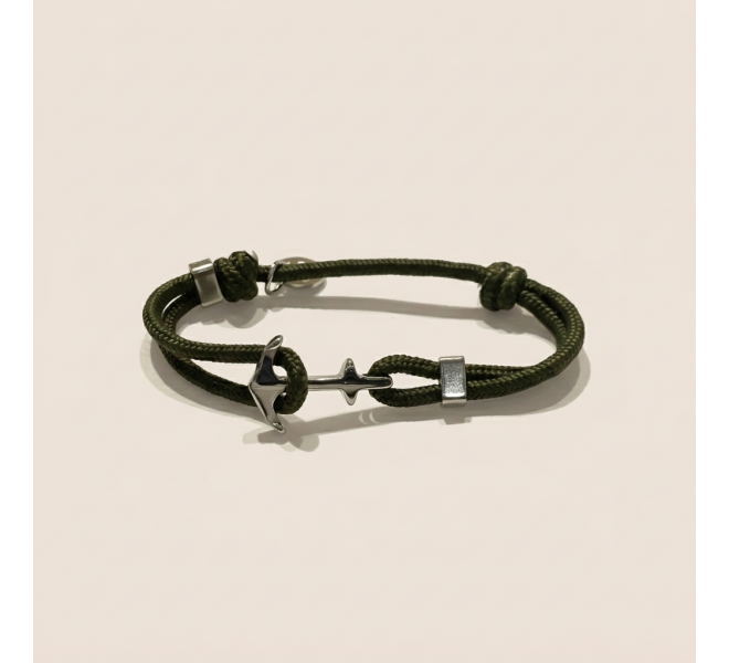 BRACELET ANCRE KAKI