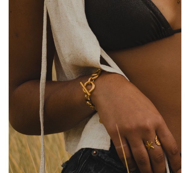 BRACELET PLATIN DORÉ