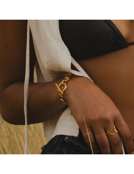 BRACELET PLATIN DORÉ