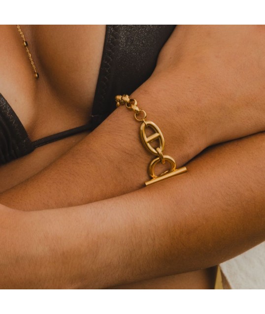 BRACELET PLATIN DORÉ 2