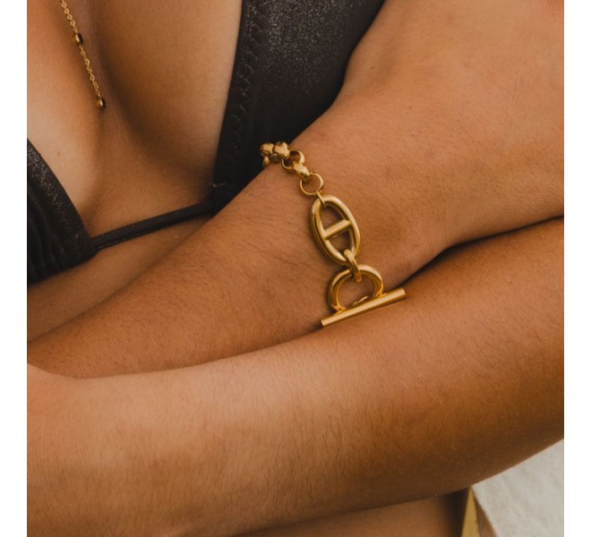 BRACELET PLATIN DORÉ