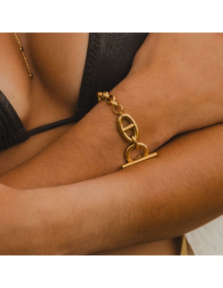 BRACELET PLATIN DORÉ