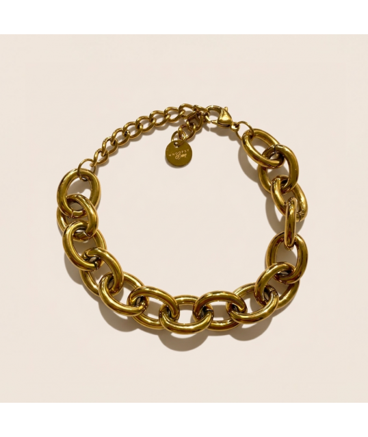 BRACELET SHELL BEACH DORÉ