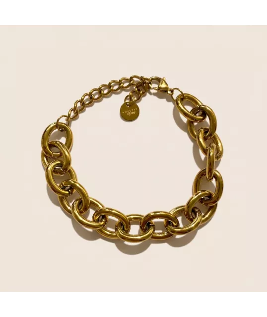 BRACELET SHELL BEACH DORÉ
