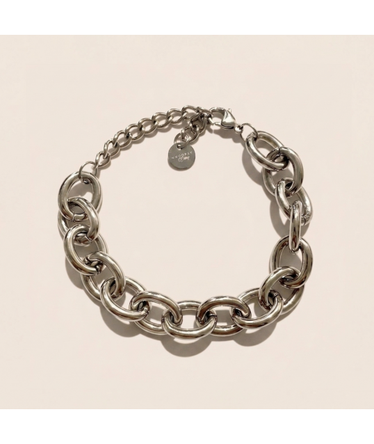 BRACELET SHELL BEACH ARGENTÉ