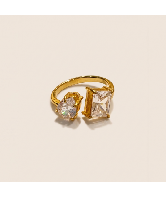 BAGUE DUO STRASS