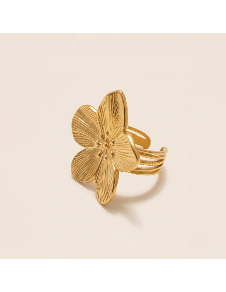BAGUE GROSSE FLEUR