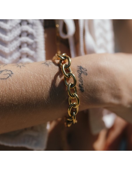 BRACELET SHELL BEACH DORÉ