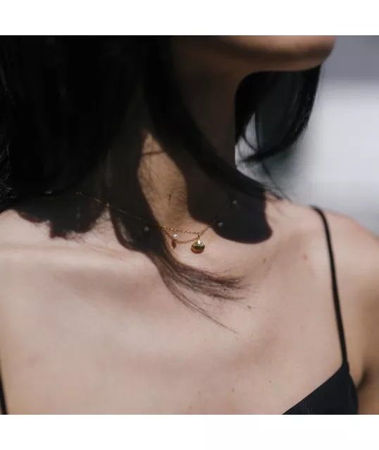COLLIER COQUILLAGE ET NACRE 2